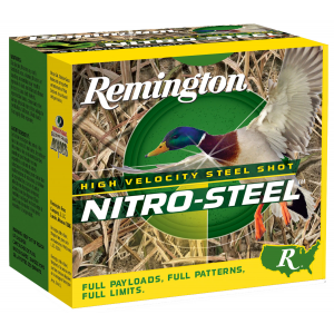 REMINGTON Ammunition 20837 Nitro-steel High Velocity 12 Gauge 3.50 In 1 1/2 Oz Bb Shot 25 Per Box/ 10 Cs