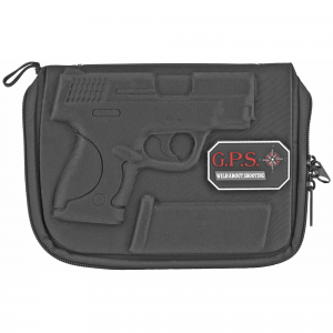 G*Outdoors GPS-913PC Custom Molded Pistol Case with Lockable Zippers, Internal Mag Holder & Black Finish for S&W M&P Shield, M&P Shield EZ (9mm Luger, 40 S&W, 45 ACP & 380 ACP) - G Outdoors