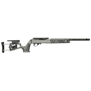 Black Rain Ordnance Professional, Semi-auto Rifle, 22 LR, 18.5 in Proof Research Threaded Barrel, 1/2X28 in Thread Pitch, Cerakote Finish, Smiths Gray Battleworn, Luth AR MCA-22 Stock, 10 Rounds, 1 Mag BRO-22-P-SGB