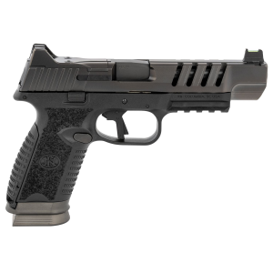 FN 66100940 509 LS Edge 9mm Luger 10+1 5 Black Steel BBL, Graphite PVD Lightening Cut/Long Slide/Optic Cut/Serr Steel Slide, Matte Black Polymer Frame w/Pic Rail, Black Interchangeable Backstrap Grip,Pistol