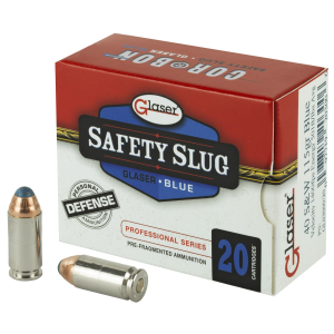 Glaser Blue, 40 S&W, 115 Grain, Pre-Fragmented, 20 Round Box GL03000/20 - Corbon