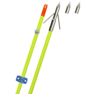 Fin Finder Raider Pro Bowfishing Arrow Flo Green w/ Riptide Point