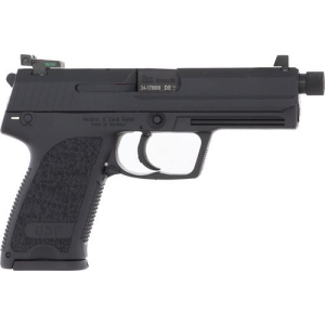 H&K 81000348 USP Tactical V1 Full Size Frame 9mm Luger 15+1, 4.86 in Black Steel Threaded Barrel, Black Serrated Steel Slide, Black Polymer Frame w/Accessory Rail, Black Polymer Grip, Right Hand, Pistol