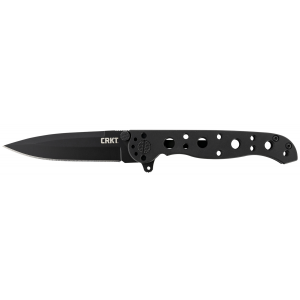 CRKT M1601KS M16 01KS 3.06 in Folding Spear Point Plain Black EDP 8Cr14MoV SS Blade/Black Stainless Steel Handle Includes Pocket Clip - Columbia River