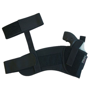 Uncle Mike's 88121 Ankle Holster Ankle\t Size 12\t Black Kodra Nylon/ Velcro\t Compatible w/ Glock 26/27/33\t Right Hand