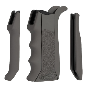 Hogue 13042 Modular Overmolded Gray Rubber Pistol Grip with Finger Grooves Fits AR-15/M16