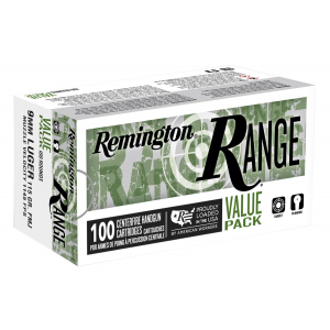 REMINGTON Ammunition R23972 Range 9mm Luger 115 Gr Full Metal Jacket (fmj) 100 Bx/ 6 Cs
