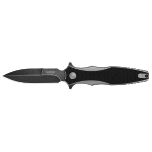 Kershaw 1559 Decimus 3.25 in Folding Spear Point Plain Blackwash 8Cr13MoV SS Blade Black/Stonewashed Nylon/SS Handle Includes Pocket Clip