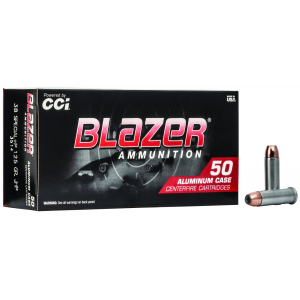 CCI 3514 Blazer Handgun 38 Special +p 125 Gr Jacket Hollow Point 50 Per Box/ 20 Cs