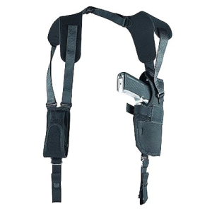 Uncle Mike's 83151 Sidekick Vertical Shoulder Holster Shoulder Size 15 Black Cordura Harness Fits Large Semi-Auto Fits 3.75-4.50 in Barrel Right Hand