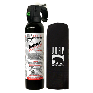 UDAP 15CP Super Magnum Bear Spray OC Pepper Range Up to 35 ft 9.20 oz Includes Chest Holster