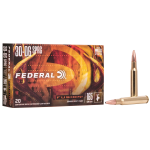 FEDERAL F3006fs2 Fusion 30-06springfield 165gr Bonded Soft Point 20 Per Box/10 Case Centerfire, Rifle Ammunition
