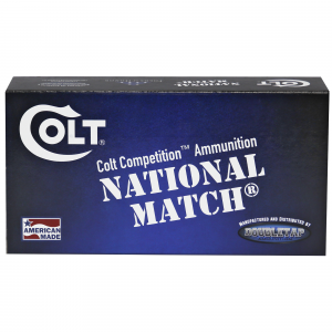 COLT National Match Handgun Ammunition, 9mm Luger | 9m124fmjct