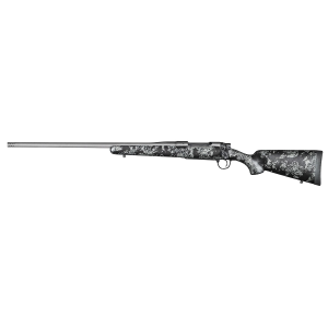 Christensen Arms 8010111900 Mesa FFT 300 Win Mag 3+1 22 in Threaded Barrel, Tungsten Gray Cerakote, Black with Gray Webbing Stock, Left Hand, Rifle