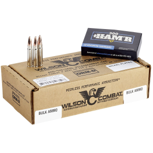 WILSON Combat A300hmr135hbn Hamr Bonded 300 Hamr 135 Gr Speer Hamr Bonded Nickel-plated Brass 20 Bx/ 10 Case Centerfire, Rifle Ammunition