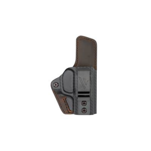 Versacarry Compound Custom Holster, Inside Waistband Holster, Right Hand, Fits Sig P365 Macro, Distressed Leather and Polymer, Brown 1CC26-21P365M