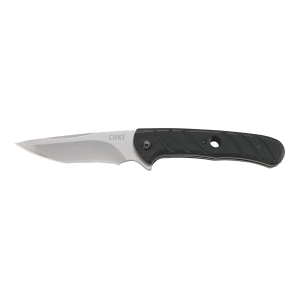 CRKT 7160 Intention 3.53 in Folding Drop Point Plain Stonewashed 8Cr13MoV SS Blade/Black G10 Handle Includes Pocket Clip - Columbia River