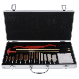 Birchwood Casey PGCK Premium Cleaning Kit Multi-Caliber/27 Pieces Silver