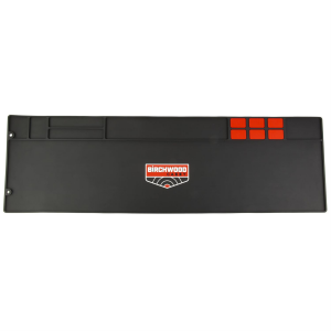 Birchwood Casey Rifle Cleaning Mat, 36 inx11 in, Chemical Resistant Rubber, Black/Red BC-30350