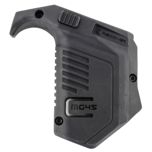 Recover Tactical MG4501 Angled Mag Pouch Double Stack, Black Polymer, 45 ACP/10mm Auto, Compatible w/ Glock - Recover Tactical