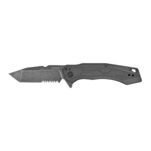 Kershaw Analyst 2062ST, Folding Knife, 3.25 in BlackWash Gray Blade, Black Handle 2062ST