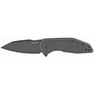 Kershaw Gravel 2065, 2.5 in Folding Knife/Assisted, Drop Point, Plain Edge, 8CR13MOV/BlackWash
