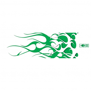 Bohning HD Arrow Wraps Green and White Flame 13 pk 501001GWF