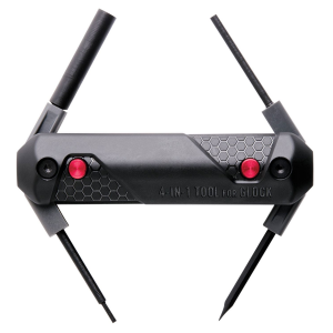 Real Avid AVGLOCK41 4-in-1 Black Handgun Tool Compatible w/Glock
