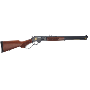 Henry H010GWL Side Gate Wildlife Full Size 45-70 Gov 4+1 18.43 in Blued Steel Barrel, Blued Steel Receiver, Fancy American Walnut Stock Right Hand, Rifle