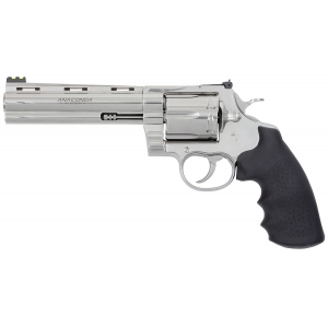 Colt Mfg ANACONDASP6RFT Anaconda Target 44 Mag 6rd 6 in Semi-Bright Stainless Vent Rib Barrel, Cylinder & Frame, Walnut Target Grip
