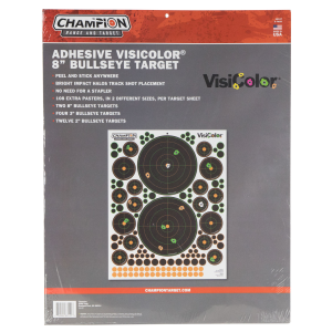 Champion Targets 46137 VisiColor Adhesive Targets Bullseye Variety 5PK