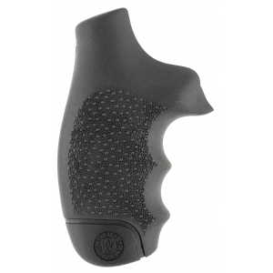 Hogue 60100 Monogrip Cobblestone Black Nylon with Finger Grooves for S&W J Frame with Round Butt