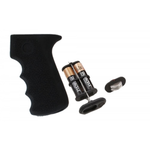 Hogue 74010 Rubber Grip Cobblestone Black Rubber with Finger Grooves & Storage for AK-47\t AK-74 (Batteries Not Included)