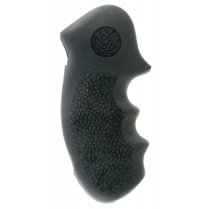 Hogue 19000 Monogrip Black Rubber with Finger Grooves for S&W K\t L Frame with Round Butt