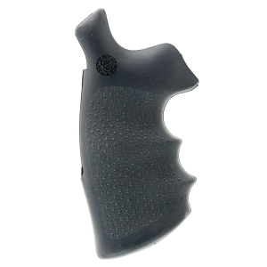 Hogue 25002 Conversion Monogrip Black Rubber with Finger Grooves for S&W N Frame with Round Butt