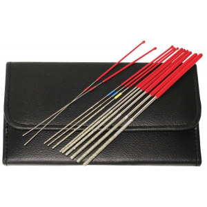 RamRodz 60021 Pro-Series Micro File Diamond Coated 9 in Long 12 PK Includes Case