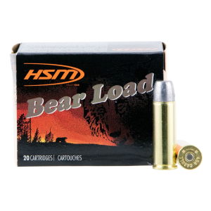 HSM 454c4n20 Bear Load 454 Casull 325 Gr Wide Flat Nose 20 Per Box/ 20 Case Centerfire, Handgun Ammunition