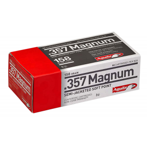 AGUILA 1e572823 Target & Range 357 Mag 158 Gr Semi Jacketed Soft Point 50 Per Box/20 Cs