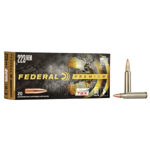 FEDERAL P223s Premium 223rem 55gr Barnes Tsx 20 Per Box/10 Case Centerfire, Rifle Ammunition