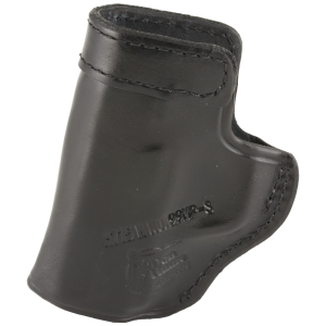 Don Hume H715-M Clip-On Holster, Inside the Pant, Fits S&WM&P Shield, Right Hand, Black Leather J167200R