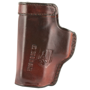 Don Hume H715-M Clip-On Holster, Inside the Pant, Fits Glock 43, Right Hand, Brown Leather J169190R