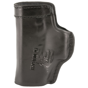 Don Hume H715-M Clip-On Holster, Inside the Pant, Fits Glock 43, Right Hand, Black Leather J169191R