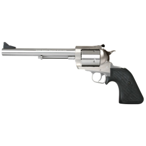 Magnum Research BFR45707 BFR Long Cylinder Large Frame 45-70 Gov 5 Shot, 7.50 in Brushed Stainless Steel Barrel, Cylinder & Frame, Black Hogue Rubber Grip, Exposed Hammer , Revolver