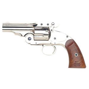 Taylors & Company 550675 Schofield Top Break 44-40 Win Caliber with 5 Barrel, 6rd Capacity Cylinder, Overall Nickel-Plated Finish Steel & Walnut Grip