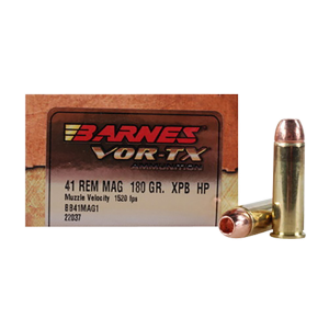 BARNES Bullets 22037 Vor-tx Handgun 41 Rem Mag 180 Gr BARNES Vor-tx Xpb 20 Per Box/ 10 Cs