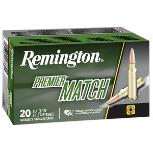 REMINGTON Ammunition 27661 Premier Match 6.5 Creedmoor 140 Gr Sierra Matchking Bthp 20 Per Box/ 10 Cs