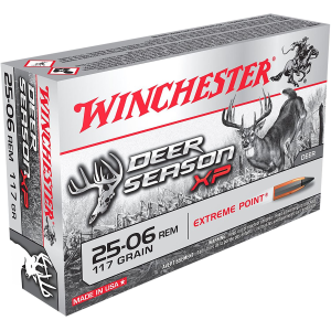 WINCHESTER X2506ds Deer Season Xp 25-06rem 117gr Extreme Point 20 Per Box/10 Case Centerfire, Rifle Ammunition