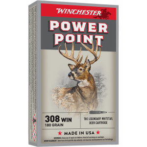 WINCHESTER Ammo X3086 Power-point 308 Win 180 Gr Power Point 20 Per Box/ 10 Case