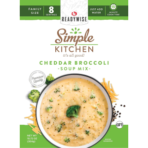 ReadyWise RWSK05060 Simple Kitchen Cheddar Broccoli Soup 8 Servings Per Pouch, 6 Per Case - Wise Foods