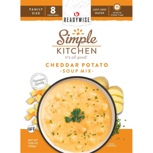 ReadyWise RWSK05061 Simple Kitchen Cheddar Potato Soup 8 Servings Per Pouch, 6 Per Case - Wise Foods
